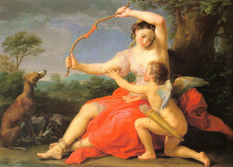 Pompeo Batoni Diana and Cupid oil painting image